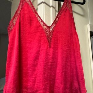 Lace Trim Tank Top
